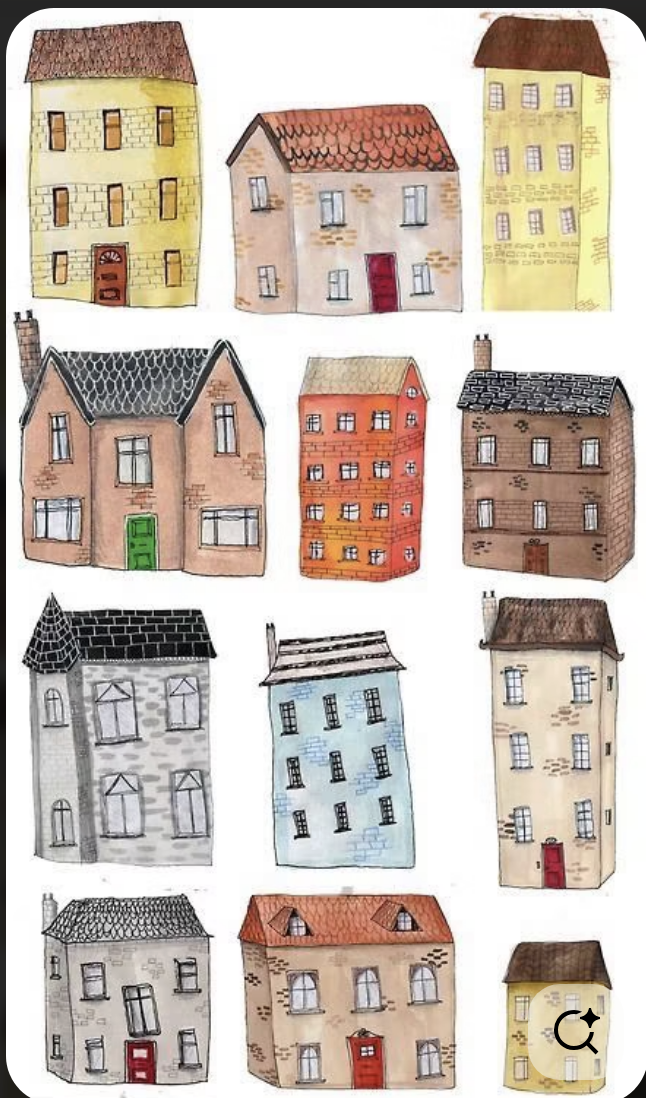 This is the reference image I found with a similar style. Regarding the overall visual effect of my page, I want the home floor plan on the homepage to have this particular drawing style.